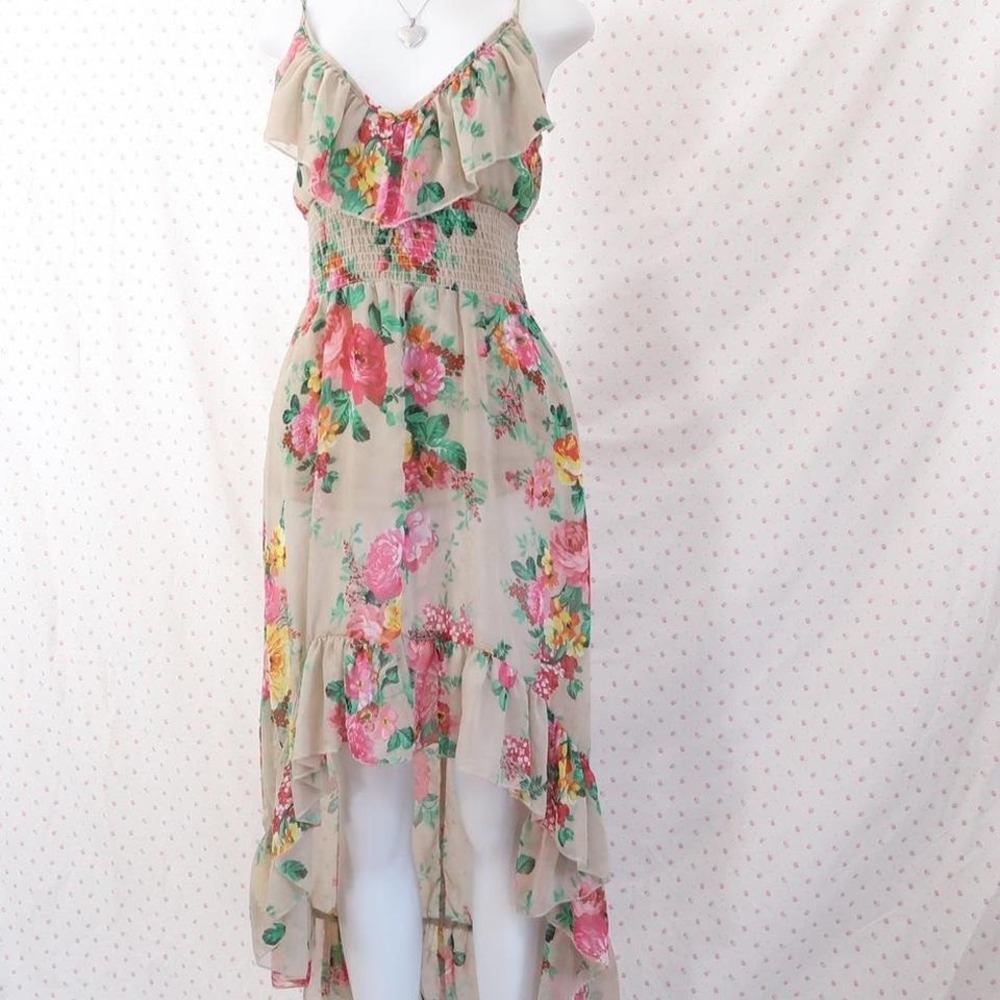 2000s romantic fairycore floral dress - Picture 3 of 4